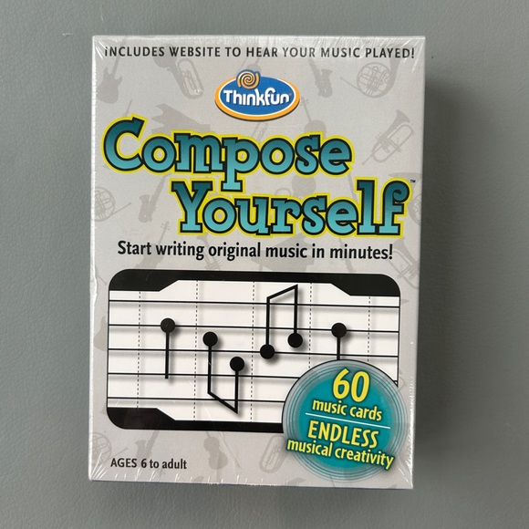 NWT ThinkFun Compose Yourself Music Card Game OUT OF PRINT - Picture 1 of 5